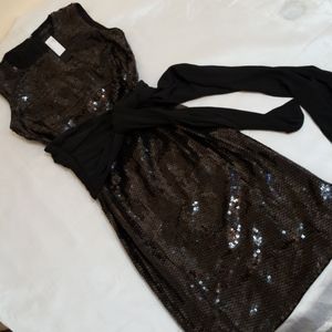 Donna Karan Black universal sequin dress